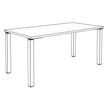 3253310163751-Bureau droit EXPRIM - L140 cm - Plateau imitation Erable - Pieds blanc--4
