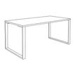 0404000122616-Bureau droit LOFTER - L80 cm - Plateau imitation chêne gris - pied Blanc--4
