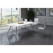 2012349514801-Table de réunion PLAZA - L200 x H72 x P90 - Pieds métal - Plateau blanc--1