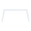 3253310162853-Bureau double STEELY - L180 cm - Double face Depart - Pieds blanc - plateau imitation Erable--1
