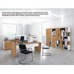 3483600647283-Bureau XENON - 170 cm - Pieds panneaux - Chêne royal--2