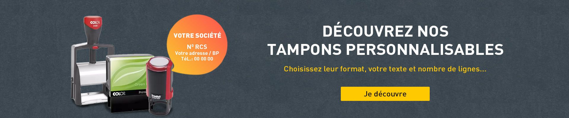 Tampon personnalisables 