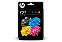 HP 937 - Pack de 4 - noir, jaune, cyan, magenta - original - cartouche d