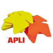 Apli Agipa - 10 flèches fluo effaçables - jaune/orange - 12 x 16 cm