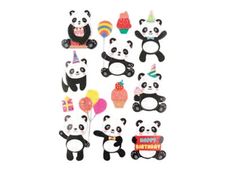 Graine Creative - Stickers panda - 11 pièces - 40 mm