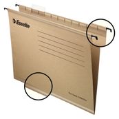 Esselte Pendaflex - 5 Dossiers suspendus écologiques pour tiroirs - kraft - fond V - marron