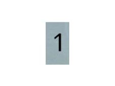 Pickup - Plaque de signalisation - 25 x 44 mm - autocollant - chiffre 1