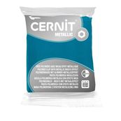 Cernit Metallic - Pâte à modeler - 56 g - turquoise - argile polymère