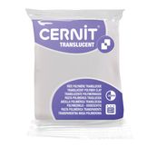 Cernit Translucent - Pâte à modeler - 56 g - blanc pailleté - argile polymère