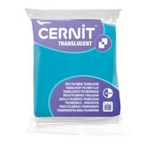 Cernit Translucent - Pâte à modeler - 56 g - bleu turquoise - argile polymère