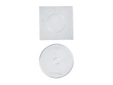 PERLOU - lot de 2 plaques à picots pour perle à repasser - rond + carré