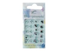 Jofrika - 21 pcs de bijoux autocollants pour peau et ongles - motifs assortis - cristal