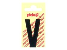 Pickup - Étiquette autocollante - 90 mm - Lettre V - noir mat