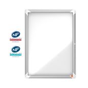 Nobo - Vitrine extérieure - 4 feuilles A4 - Surface magnétique - porte battante - 49,4 x 66,7 x 4,5 cm