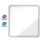Nobo - Vitrine extérieure 12 A4 (924 x 970 mm) - cadre aluminium fond métal