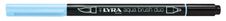 Lyra Aqua Brush Duo - Feutre pinceau double pointe - bleu glacier