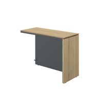 Retour direct pour bureau ARCADE - L100 x H75 x P45 - chêne/anthracite