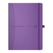 Agenda Oxford My Journal perpétuel - 2 jours par page - 15 x 21 cm - violet - Hamelin