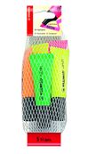 STABILO NEON - Filet 5 surligneurs - orange, 2 jaune, vert, rose