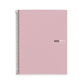 THE ORIGINAL NOTEBOOK, couverture rigide, A5, quadrillage 5x5 mm, 80 feuilles de 1 couleur, Miquelrius, Sable.