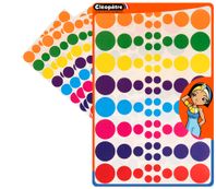 Cléopâtre - Gommettes rondes - 8 couleurs - repositionnables
