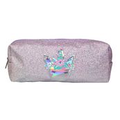Trousse rectangulaire Licorne - 1 compartiment - violet - Bagtrotter