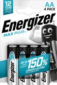 Pile alcaline AA - 4 piles LR6 Energizer Max plus