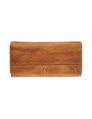 Portefeuille avec bouton-pression Savannah - cognac - label M