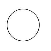 Graine Creative - armature d'abat-jour - cercle ⌀ 15cm - noir