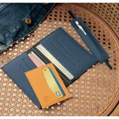 Pochette mixte voiture Denim - 10 x 14 cm - Moutarde - Exacompta