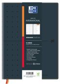 Agenda Oxford International - 16 mois - 1 semaine sur 2 pages - 21x29,7 cm - Colori Noir - Hamelin