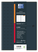 Agenda Oxford International - 16 mois - 1 semaine sur 2 pages - 16x24 cm - Colori Noir - Hamelin