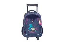Sac à dos à roulettes Stalla Bianca Western - 2 compartiments - bleu marine - Kid'Abord
