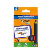 BIC Kids - 3 Crayons de couleur multi-surfaces + taille-crayon + chiffon