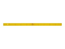 Wonday - Règle plate avec bouton pour tableau magnétique - 1m - en bois laqué - jaune