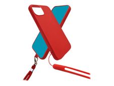 JAYM POP - Coque de protection + tour de cou + dragonne pour Galaxy A54 5G - rouge 