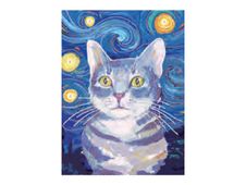 Graine Creative - kit mosaïque diamant artisanal - chat - 30 x 40 cm