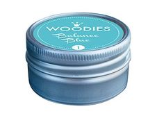 Woodies 1 - Tampon encreur rond - balance blue