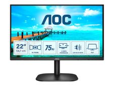 AOC 22B2H - Écran LED - 22" (21.5" visualisable) - Full HD (1080p) - noir