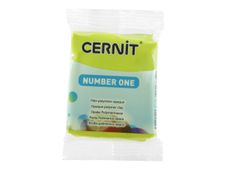 Cernit Number One - Pâte à modeler - 56 g - citron vert - argile polymère