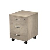 Caisson mobile Trend - L43xP52xH59,5 cm - 3 tiroirs - imitation chêne canadien