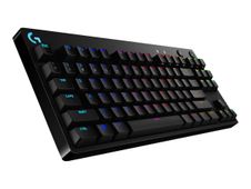 Logitech Clavier de jeu mécanique G Pro - Clavier - backlit - USB - AZERTY - Français - commutateur : GX Blue Clicky - noir