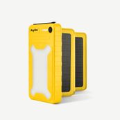Aqiila - Powerbank / batterie externe avec panneaux solaires - 10000 mAh - jaune