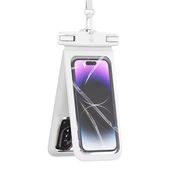 Usams - Etui étanche pour smartphone - IP68 - double pochette - blanc