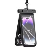 Usams - Etui étanche pour smartphone - IP68 - double pochette - noir