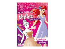 Disney Princesses - Mon bloc de styliste - Coup de coeur créations - Robes de soirée - livre de coloriage / d'activités