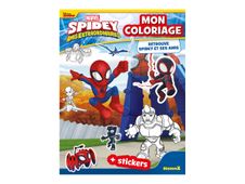 Disney Junior - Marvel Spidey et ses amis extraordinaires - Mon coloriage - Retrouve Spidey et ses amis - stickers - livre de coloriage / d'activités