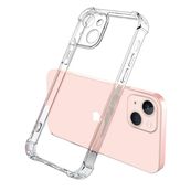 Coque en silicone transparente pour iPhone 12 - Coins renforcés - protection lentille