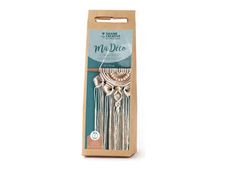 Graine Creative Ma Déco - Kit d'artisanat macrame - 30 x 50 cm - coquillage écru