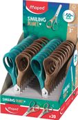 Maped Smiling Planet - Ciseaux Vivo 12 cm - disponible dans différentes couleurs - 50% en fibre de  bois
